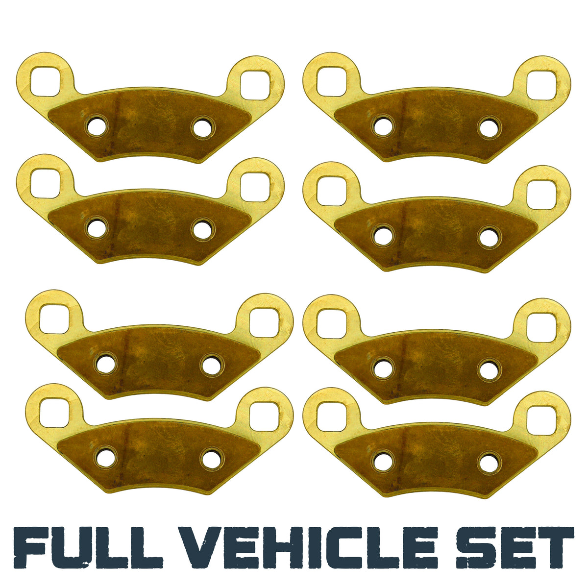 Polaris Sportsman X2/Touring 500/700/800 ATP 330/500 2004-2009 Brass Brake Pad Set - image 3