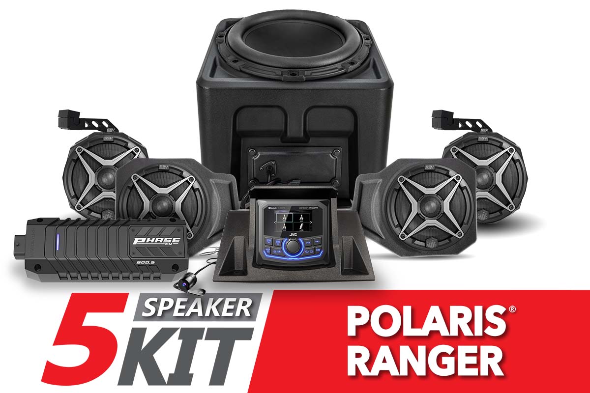 SSV Works 230-RG4-Q5A1 Polaris Ranger XP1000 A-Spec 5-speaker audio system