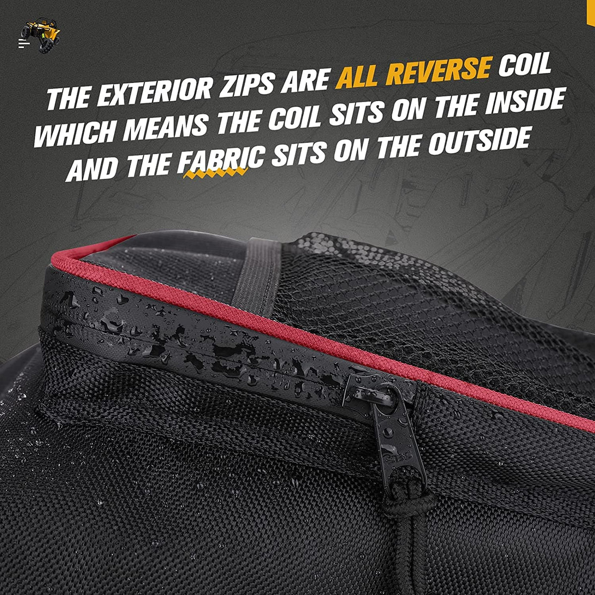Door Bags & Center Storage Bag For Polaris RZR