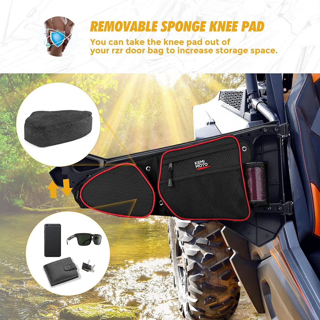 Door Bags & Center Storage Bag For Polaris RZR