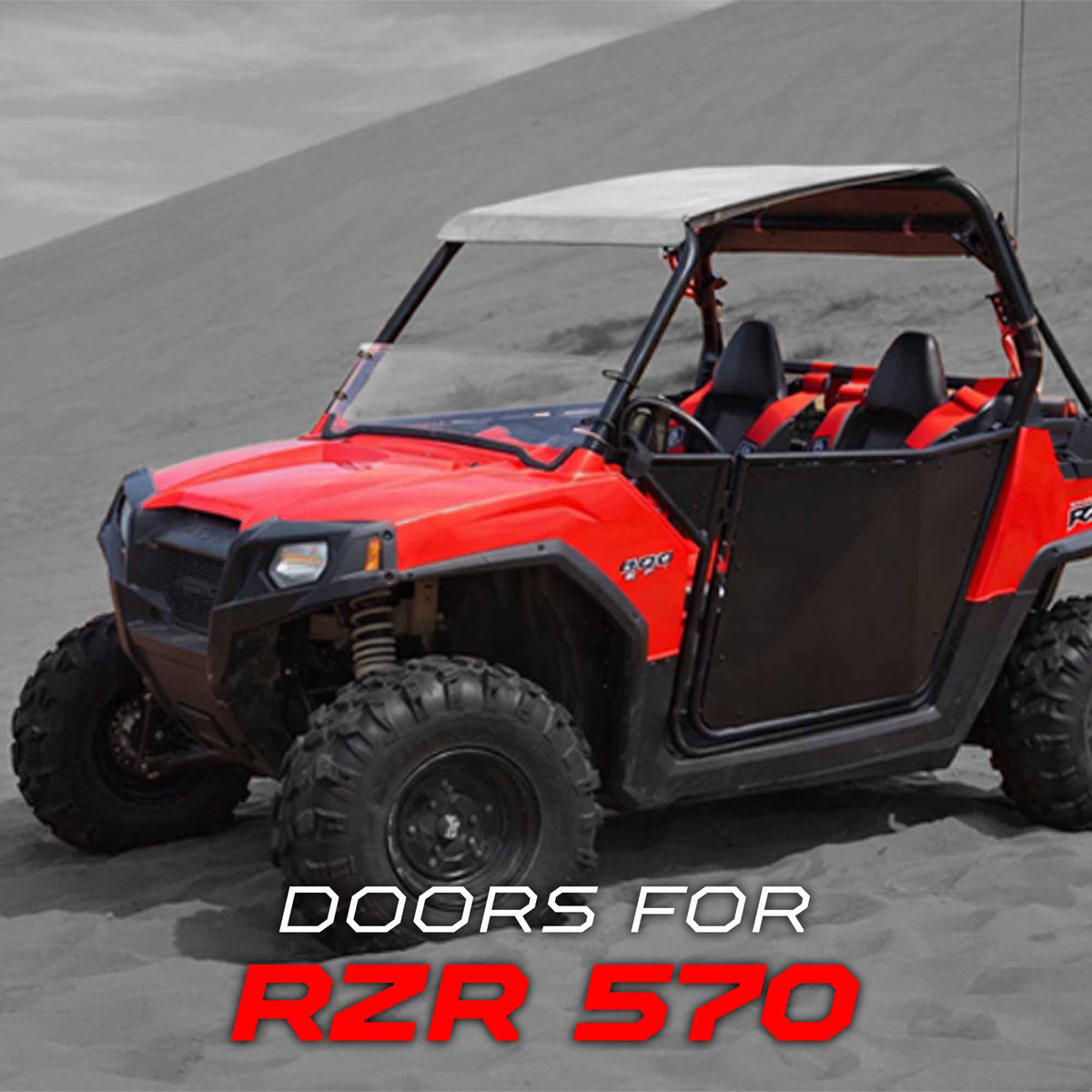 50 Cal RZR Doors Black on Black