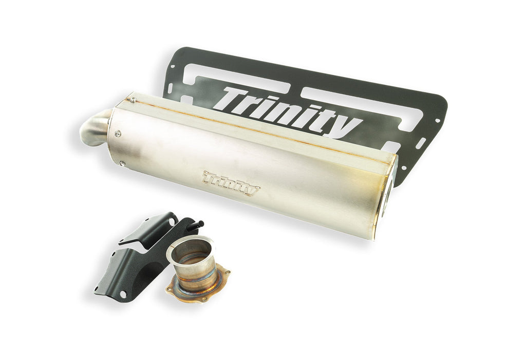 Trinity Racing single stainless slip-on exhaust for Polaris RZR XP 1000