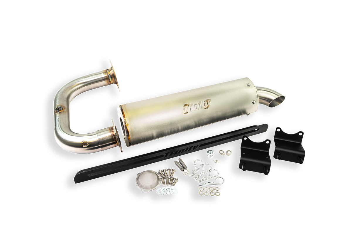 Honda Talon Trinity Racing slip-on exhaust studio view