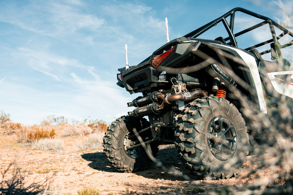 Polaris RZR XP 1000 Trinity Racing dual muffler exhaust
