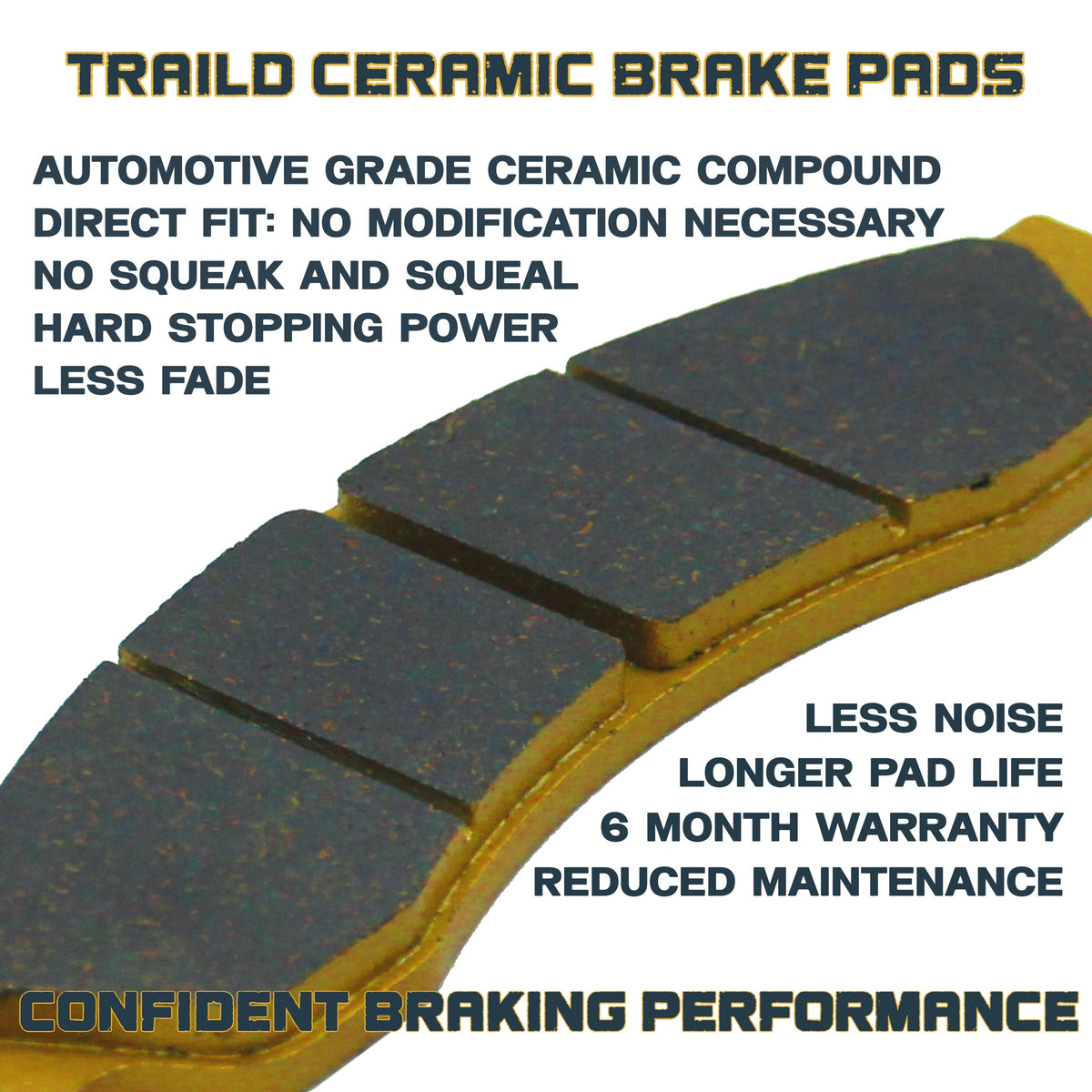 Can-Am Maverick X3/MAX/Sport/Trail 2017-2026 Front & Rear Ceramic Brake Pad Set - image 3