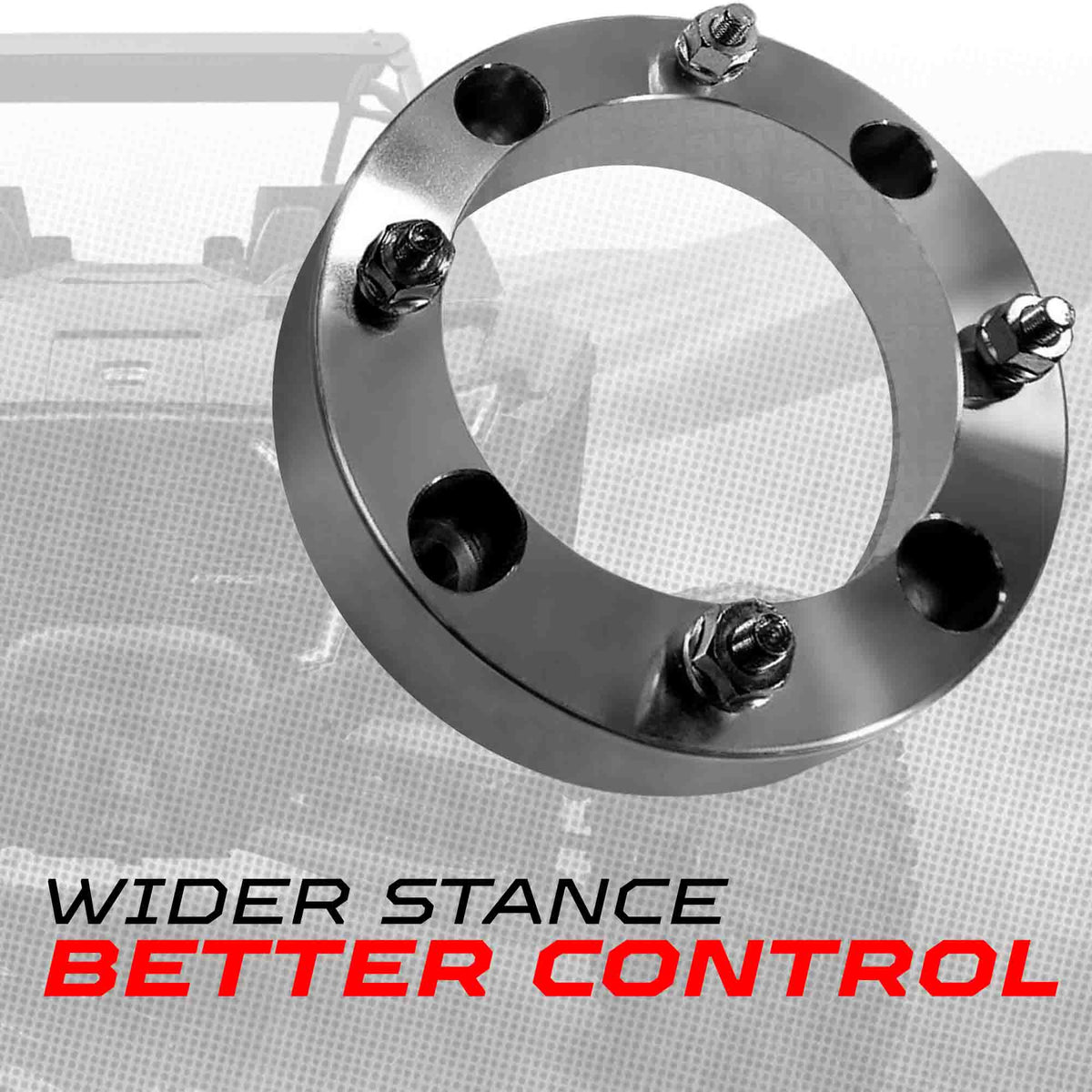 4x137 Wheel Spacer 10x1.25mm studs 1"