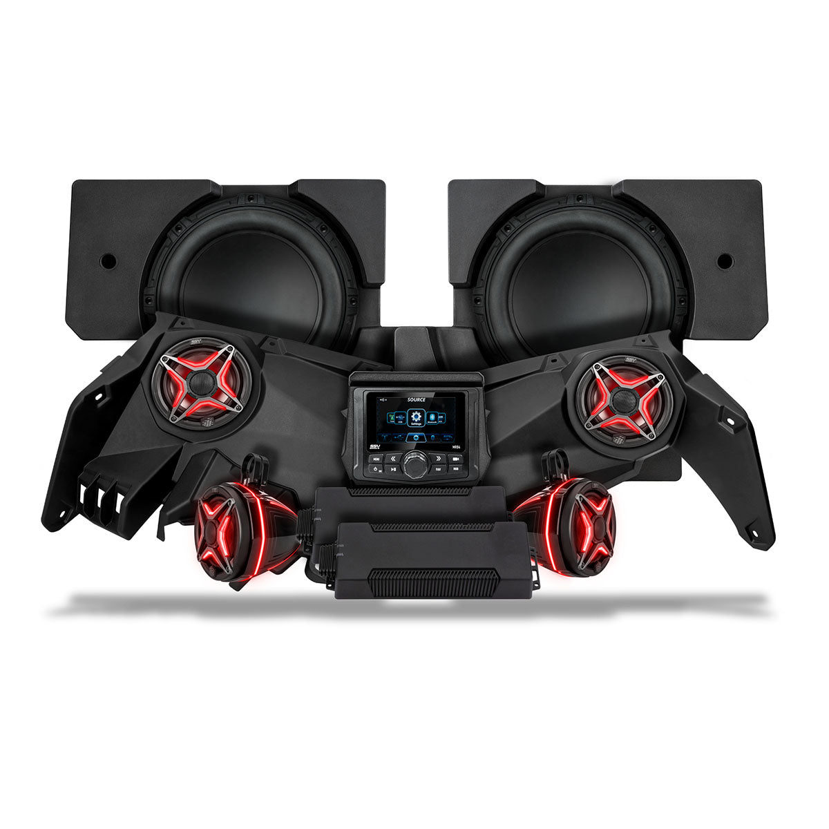 2017-2026 Can-Am Maverick X3 Phase-5 V-Spec 6-Speaker 1650W System w/MRB4