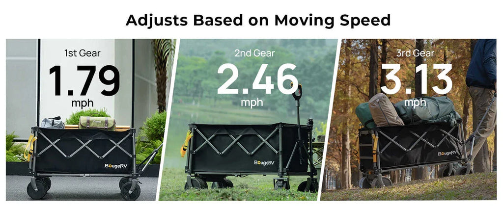 BougeRV Electric Foldable Utility Camping Wagon with Power Bank — manufacturer image 3