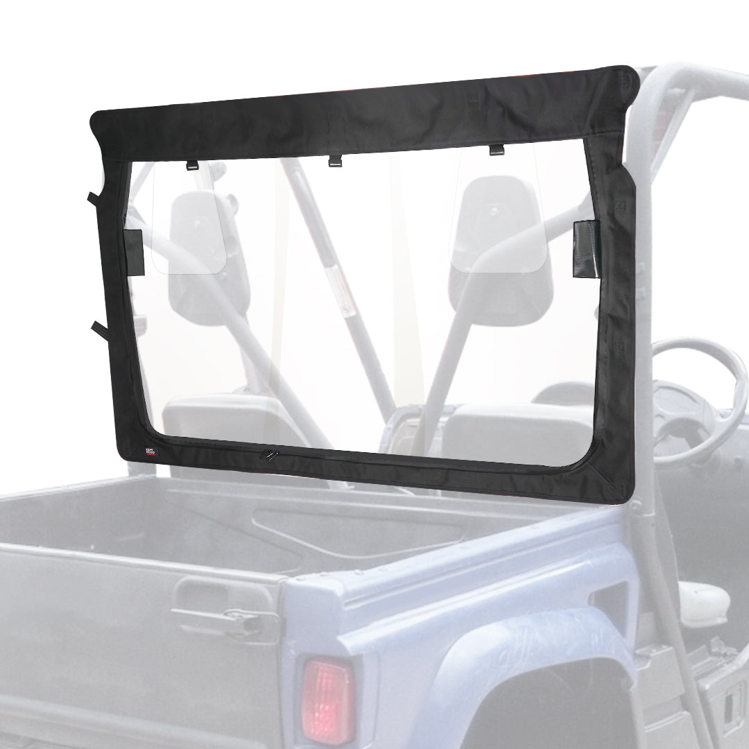 KEMIMOTO Rear Windshield with Zipper for Yamaha Rhino / Massimo UTV
