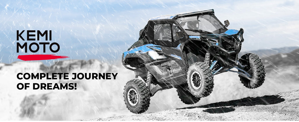 Upgraded Clear Door Cab UTV Enclosure For Kawasaki Teryx KRX 1000 — manufacturer image 1