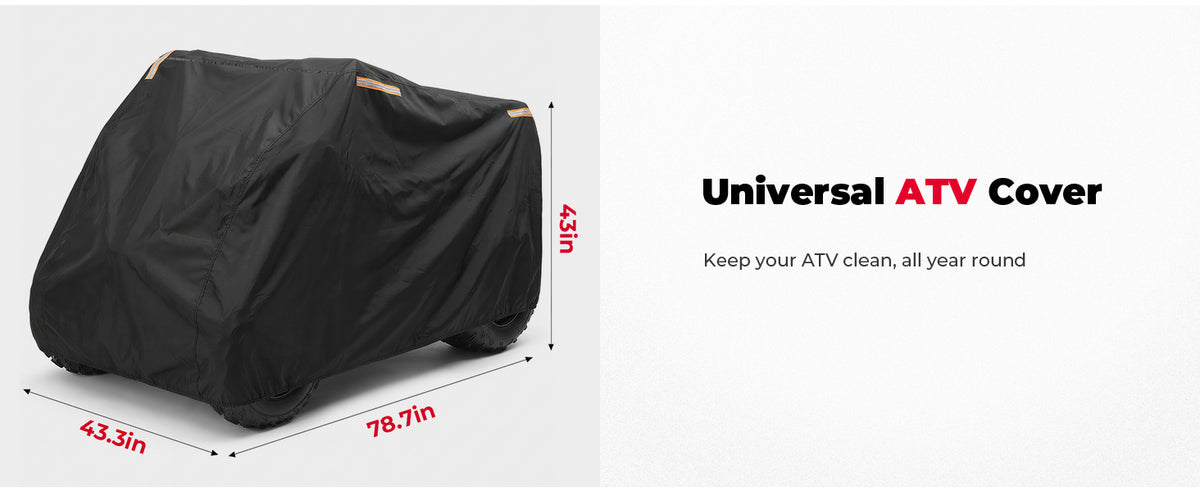 KEMIMOTO Universal ATV Cover Waterproof for Raptor 700, YFZ 450R, Can-Am, Kawasaki, CFMOTO — manufacturer image 1