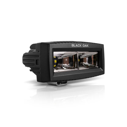 Black Oak LED 4-inch black bracket-mount scene spreader light 4BMS-S