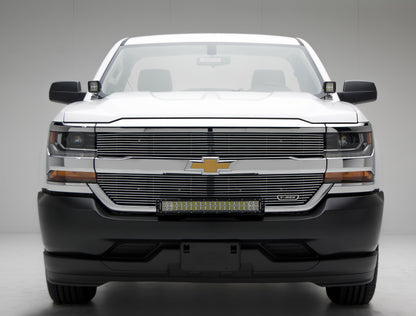 Black Oak LED 2016-2018 Chevy Silverado 1500 20-inch curved double-row bumper light bar kit CVY1500-20CC-16-17