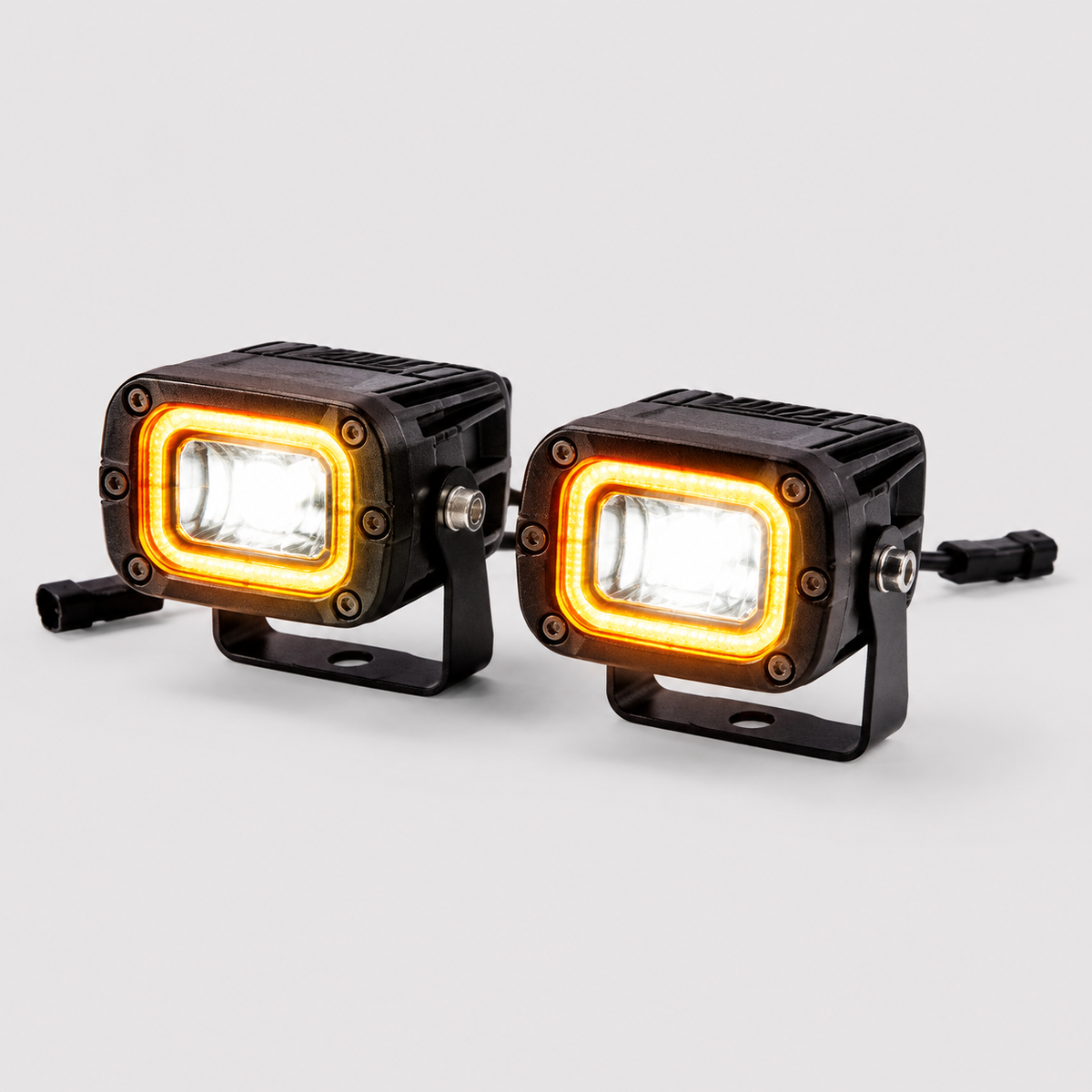 Black Oak LED Low Pro black housing spreader kit amber halo LPS-A