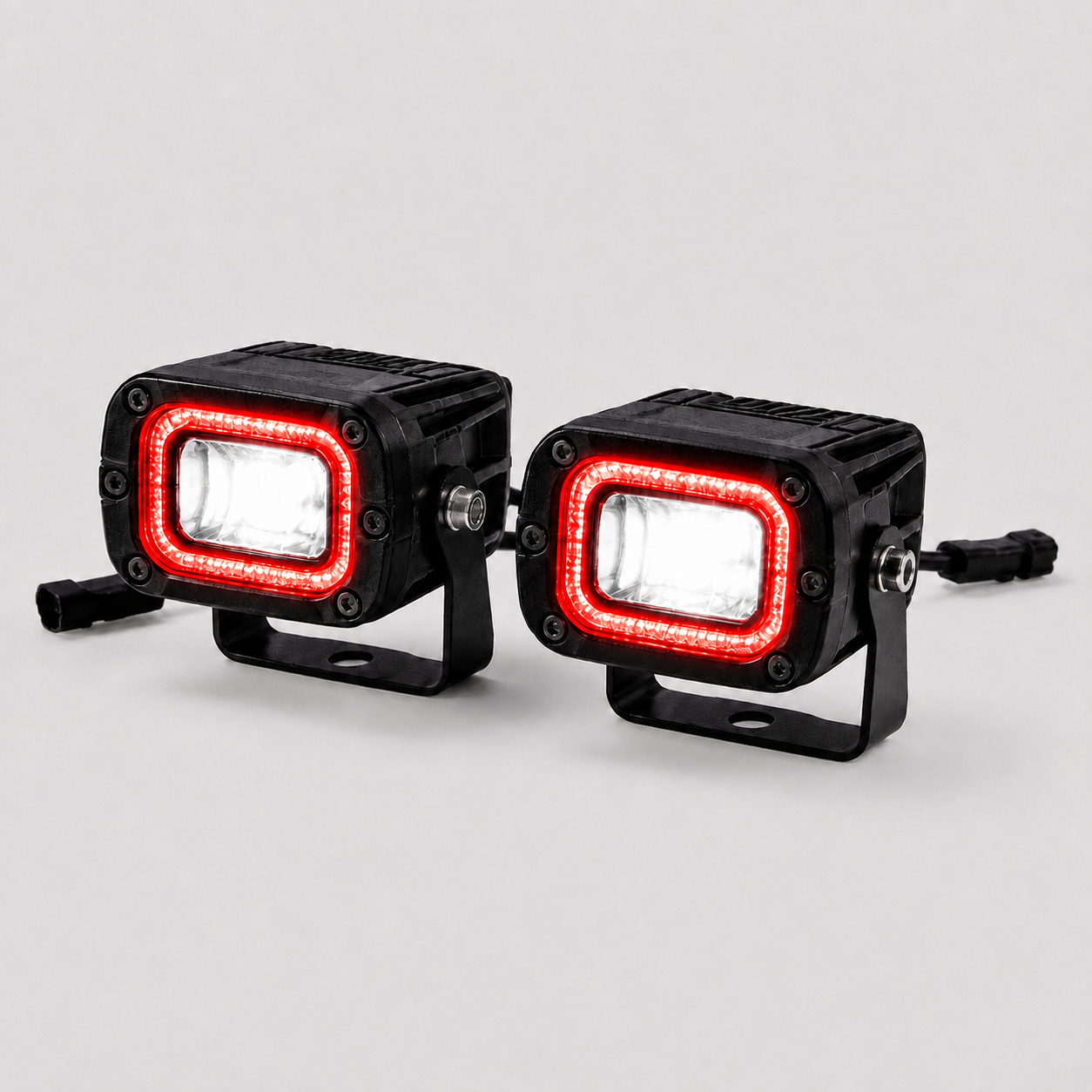 Black Oak LED Low Pro black housing spreader kit red halo LPS-R