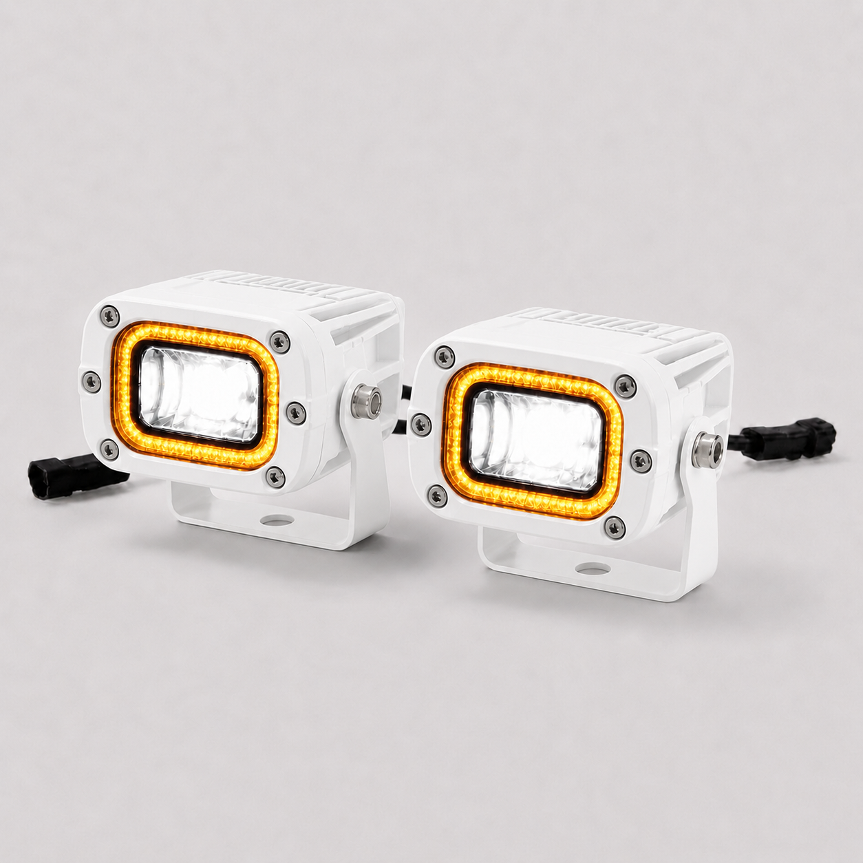 Black Oak LED Low Pro white housing spreader kit amber halo MLPS-A