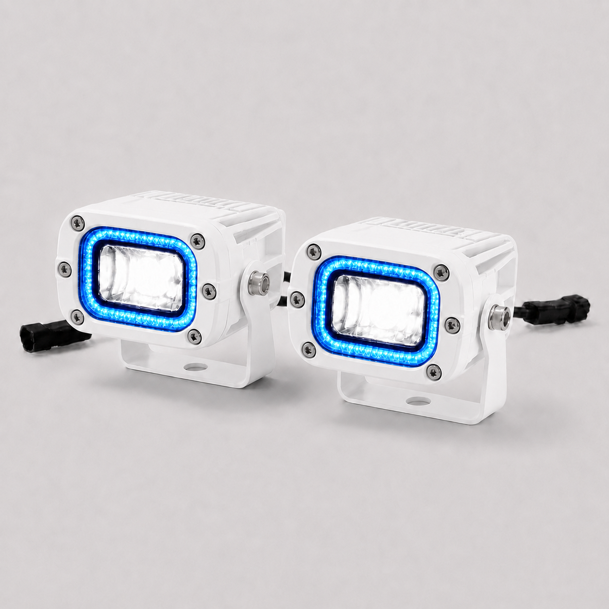 Black Oak LED Low Pro white housing spreader kit blue halo MLPS-B