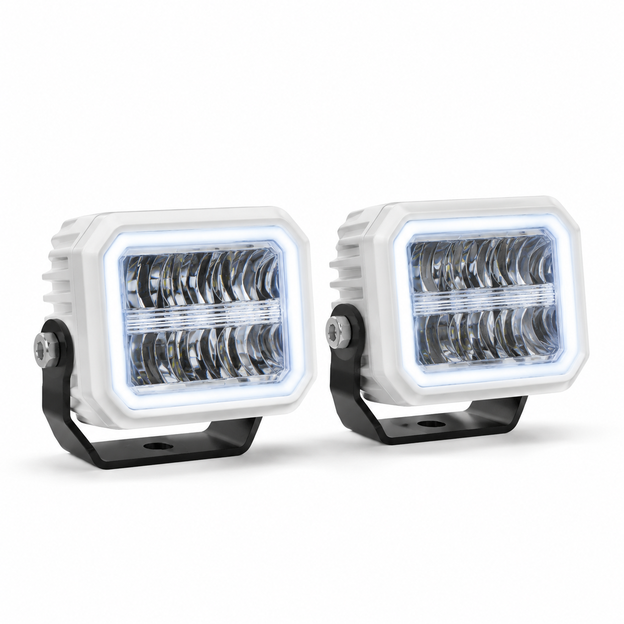 Black Oak LED Low Pro Spreader Light Kit - White Housing, White Halo