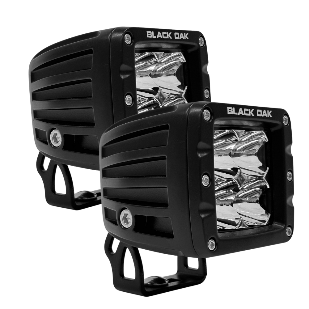 Black Oak LED 2-inch spot or flood pod light pair