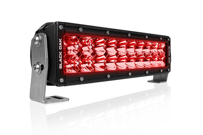 Black Oak LED 10-inch red predator hunting light bar