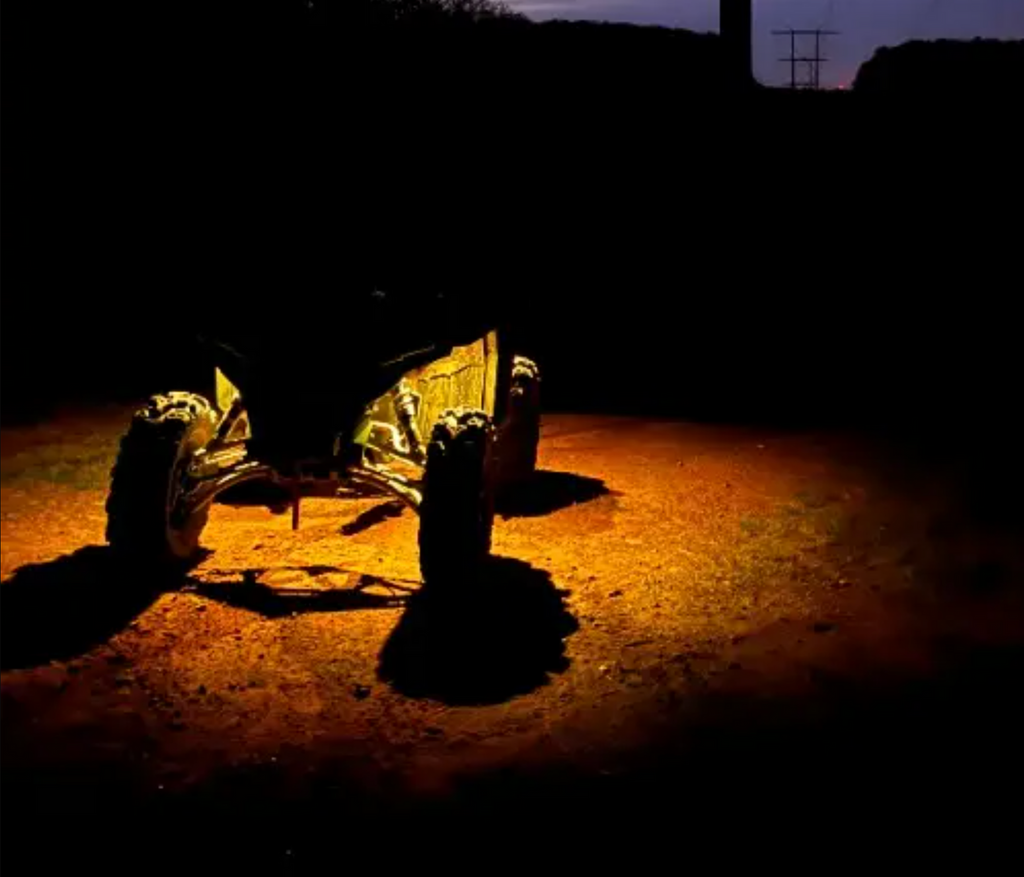 Black Oak LED RGB rock light kit components