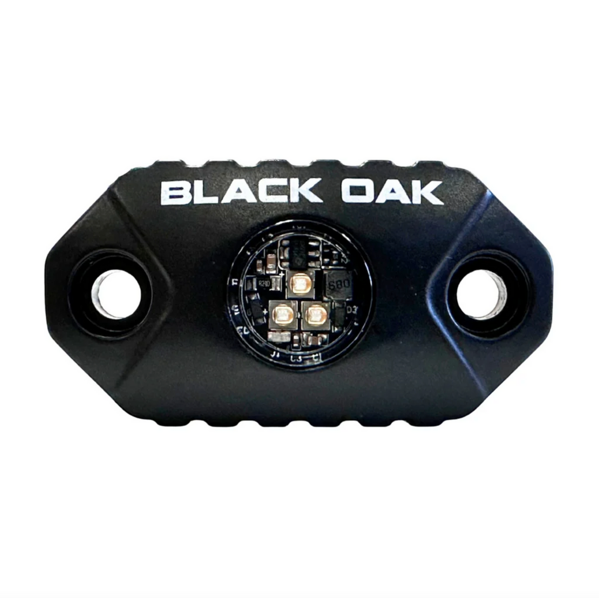Black Oak LED RGB rock light kit components and harness
