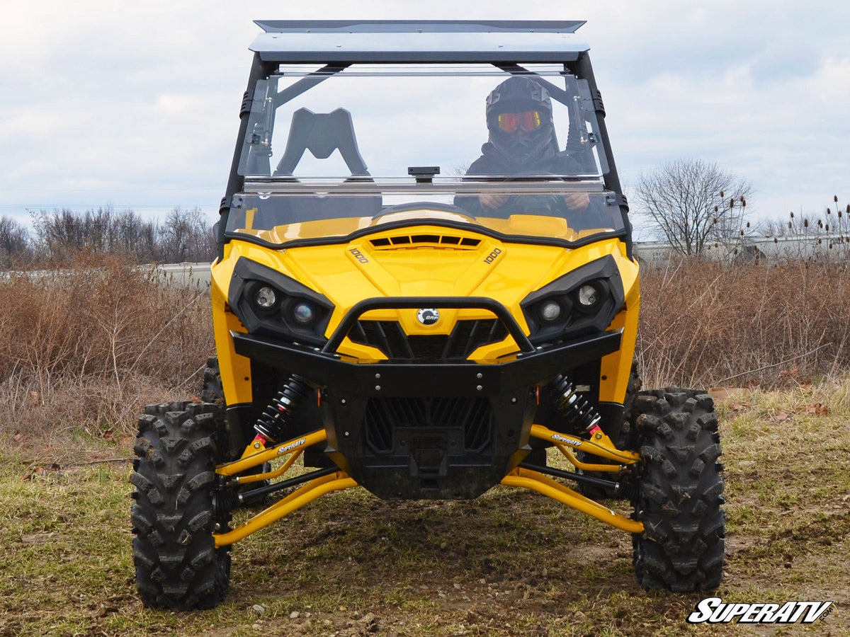 Can-Am Commander scratch-resistant windshield side view