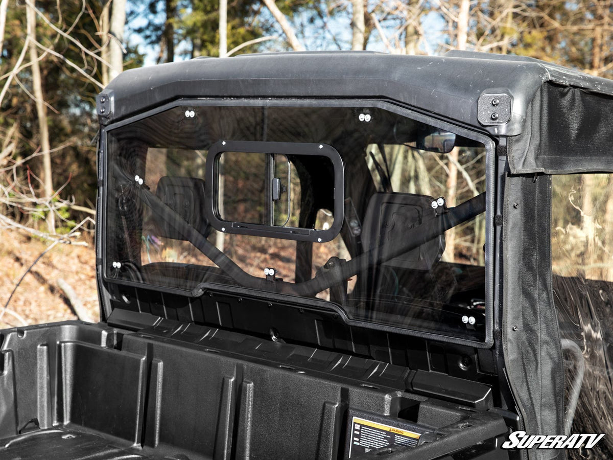 Can-Am Defender HD5 sliding rear windshield detail 2