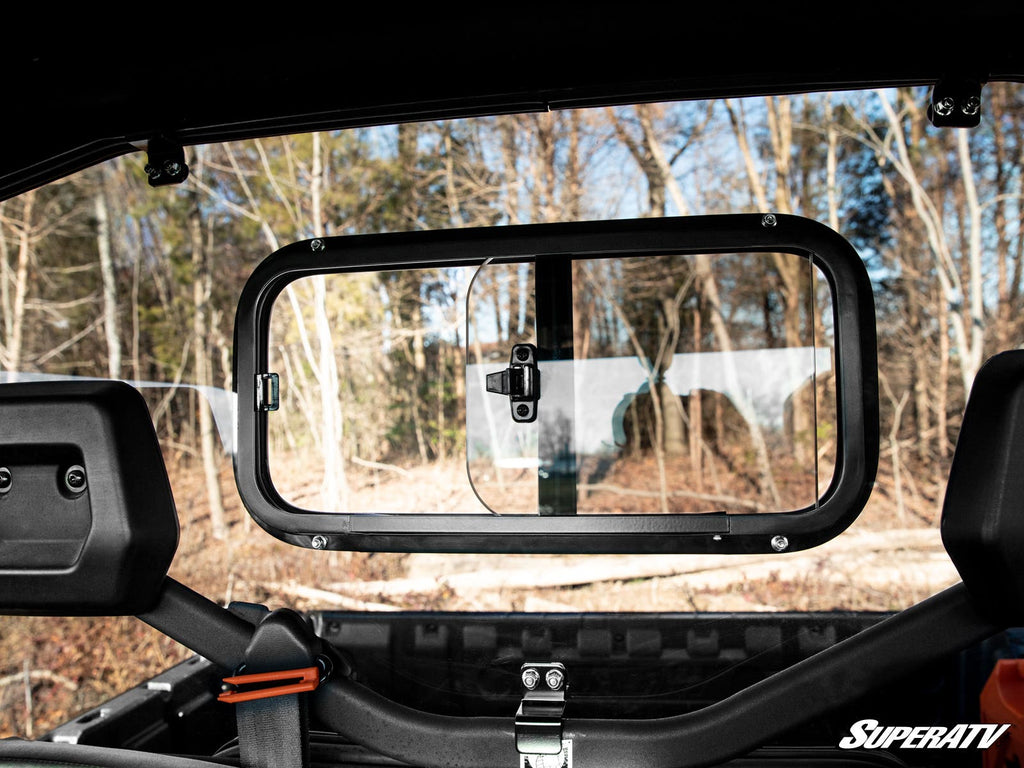Can-Am Defender HD5 sliding rear windshield detail 5