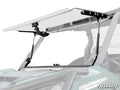 Can-Am Maverick Sport scratch-resistant flip windshield installed