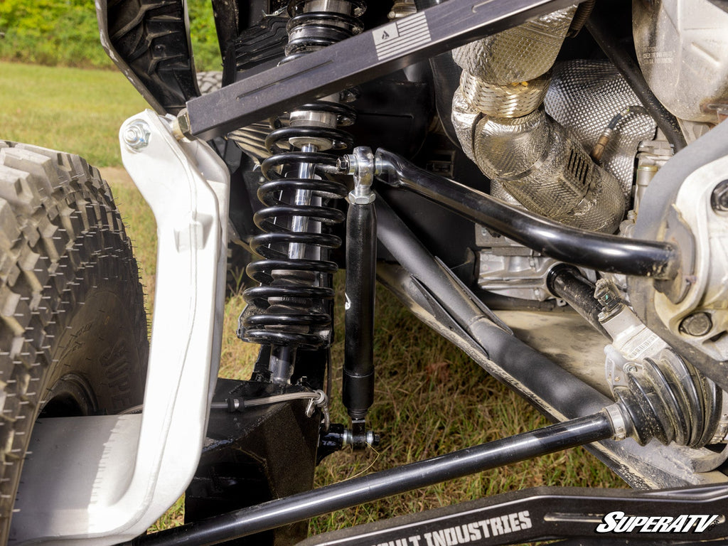 Can-Am Maverick R sway bar shock installed
