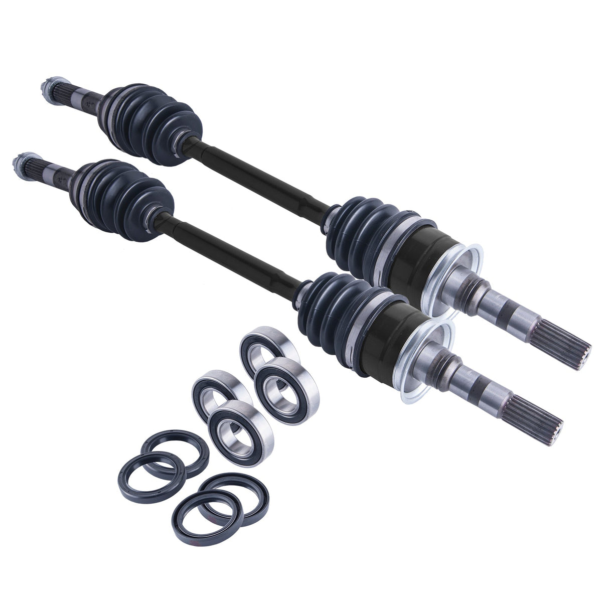 Suzuki QUV 620 front cv axles & wheel bearings set 2005