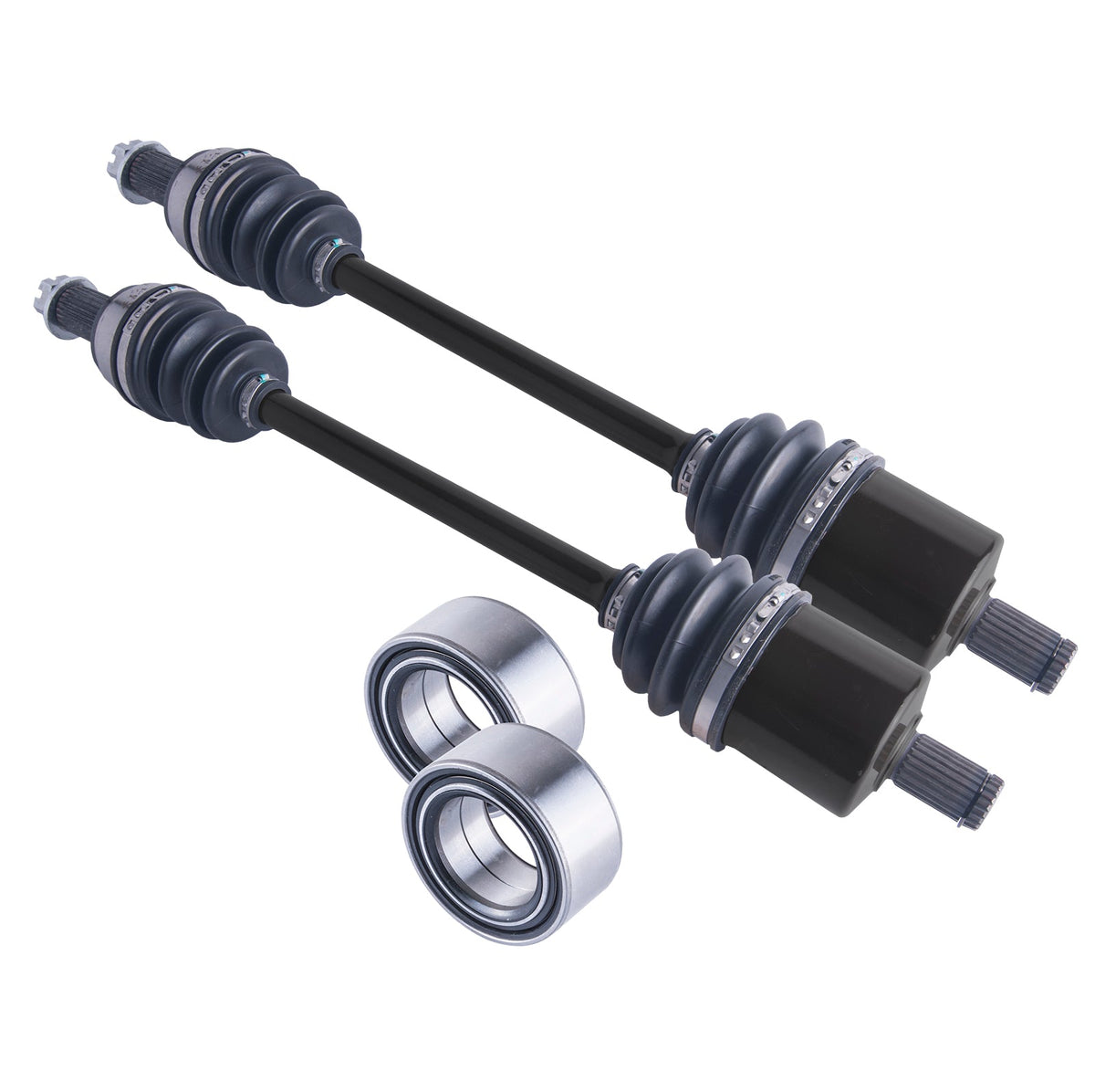 Polaris Scrambler 850 1000 Front Differential Axles & Wheel Bearings Bundle