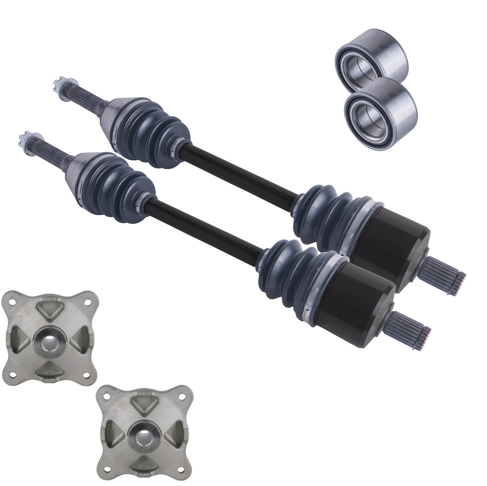 Polaris Sportsman front CV axles wheel bearings and hubs set