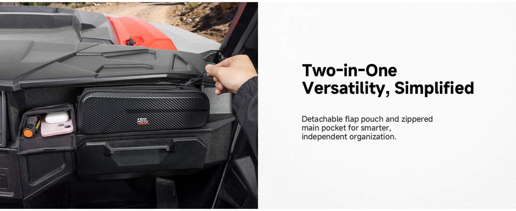 UTV Dashboard Storage Bag Upgrade for Polaris General 1000/4 1000/XP 1000/XP 4 1000 2016-2026 — manufacturer image 2
