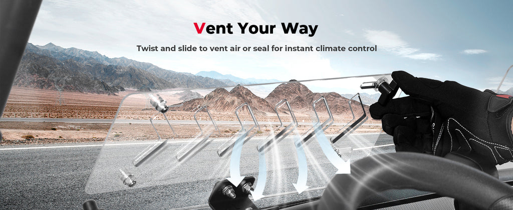 PC Vented Windshield for Kawasaki Mule Pro — manufacturer image 2