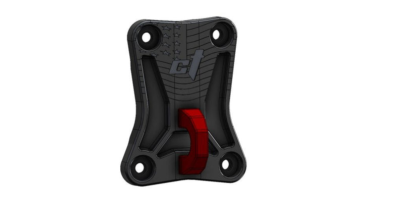 CT Race Worx Polaris RZR Pro R and Turbo R radius rod plate with tow ring