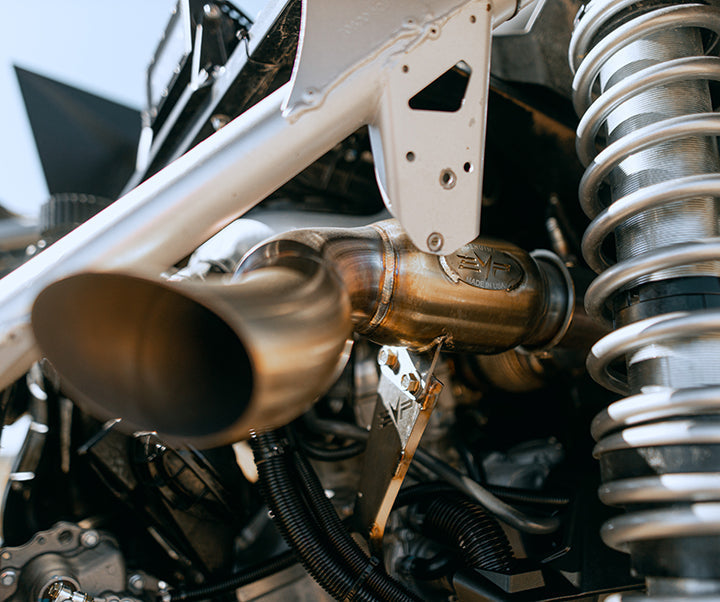 EVP Can-Am Maverick X3 3-inch Bazooka Race Pipe with Bullet Muffler