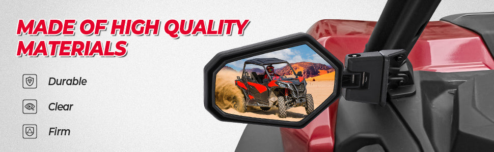 One Pair Side Mirrors for Can-Am Maverick Sport & Trail, Commander — manufacturer image 1