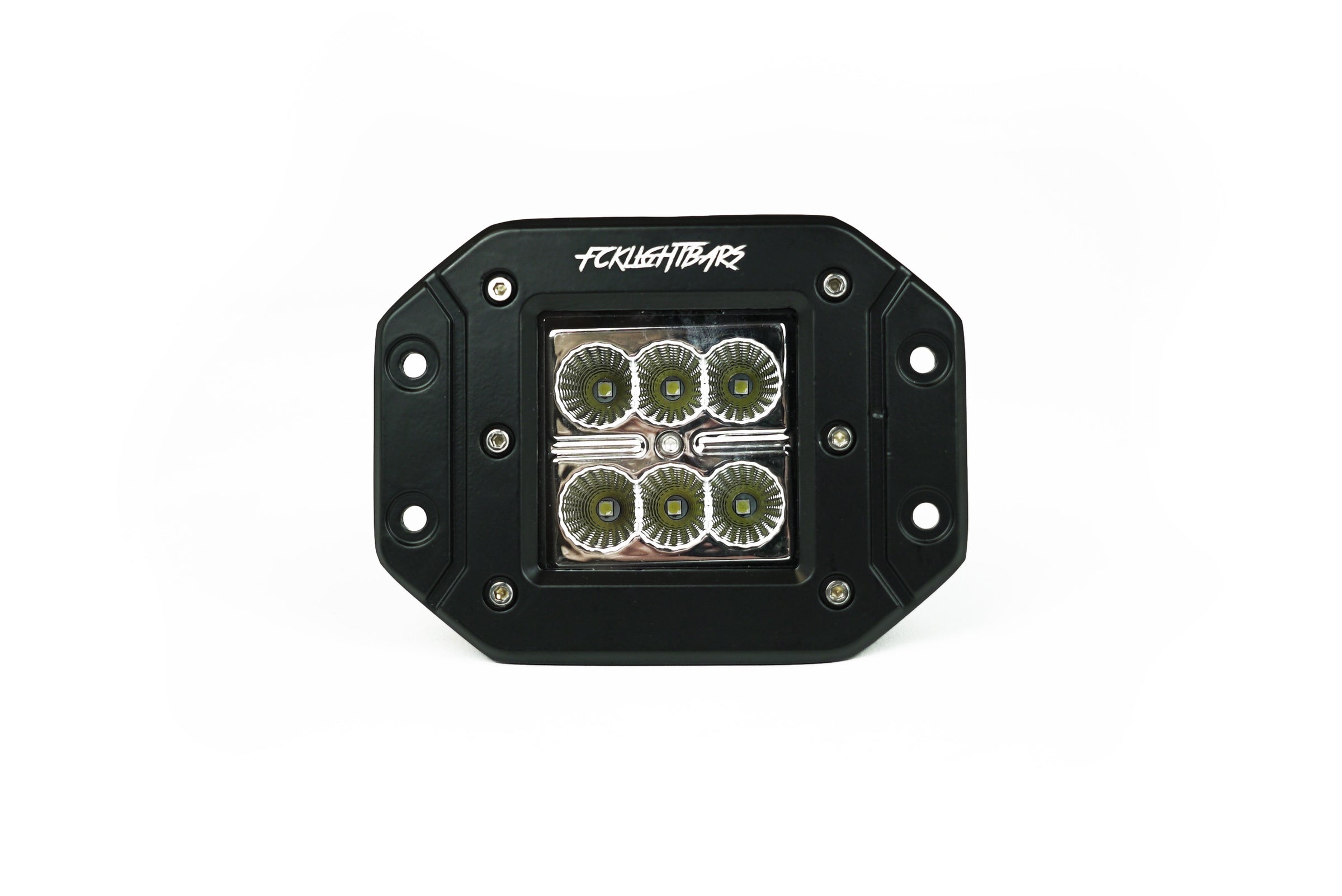 FCKLightBars P-3 flushmount 3-inch LED pod with spot beam, SKU FCK-P3F-S