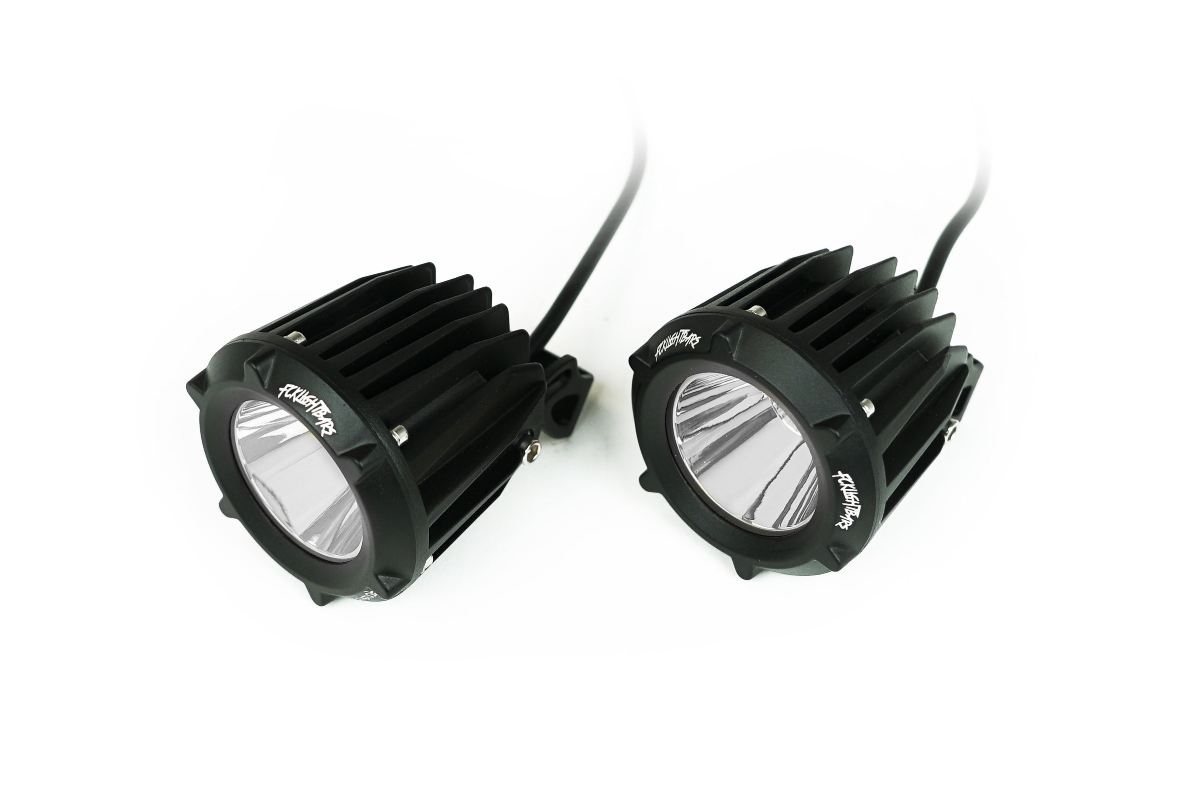 FCKLightBars RP-S1 3-inch round LED fog pods with amber lenses, SKU FCK-RPS1-A