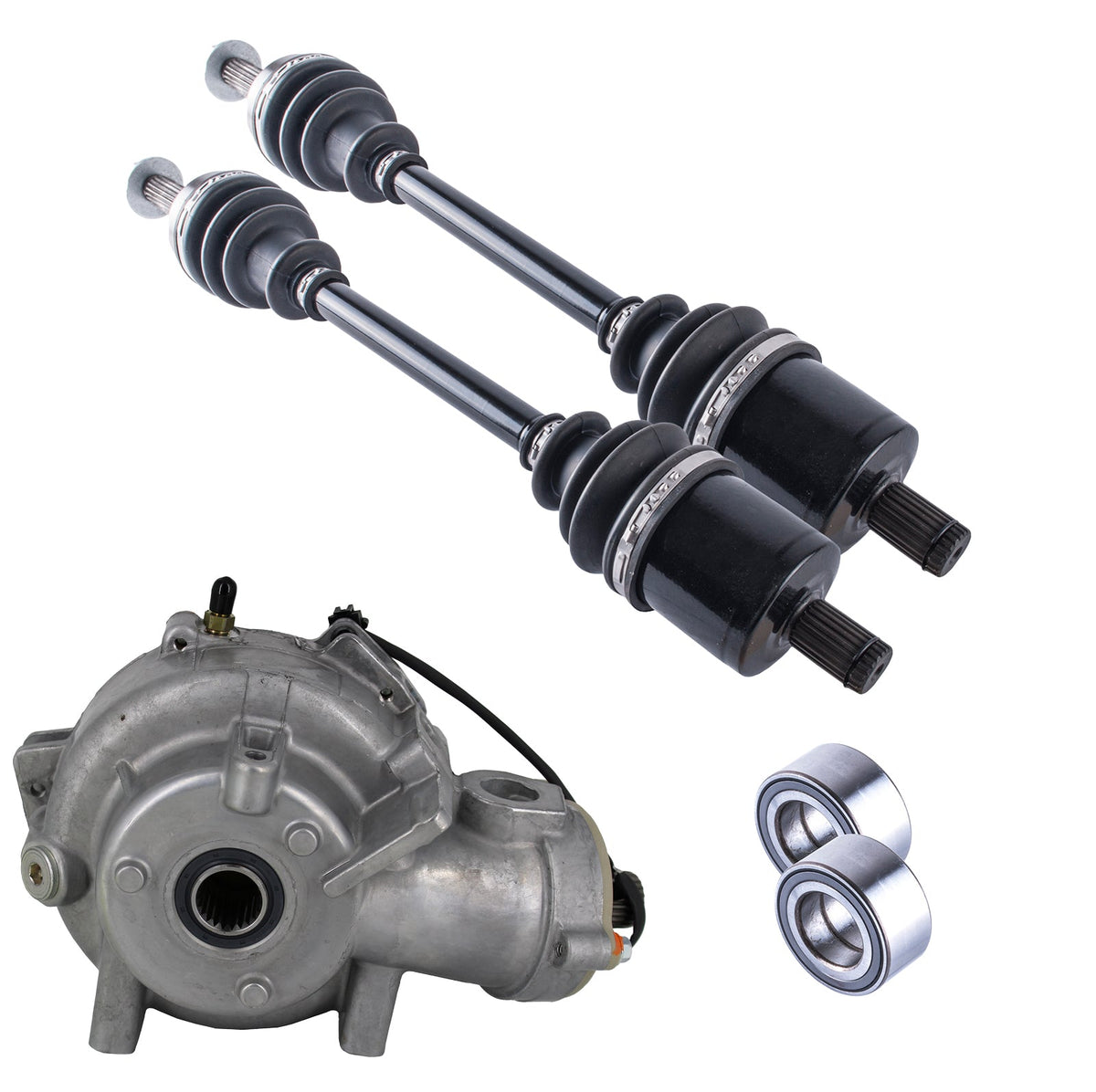 Polaris Ranger 400 500 800 MidSize Front Differential Axles & Wheel Bearings Bundle