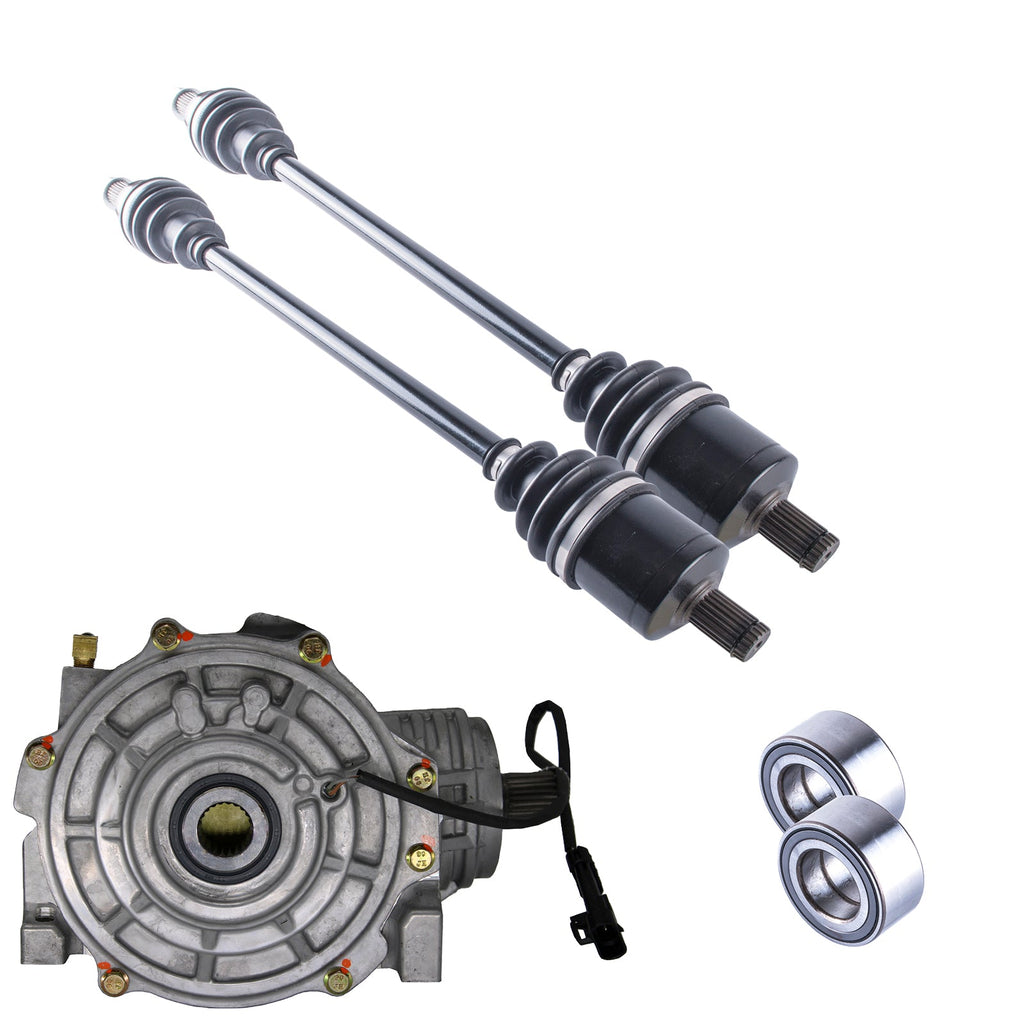 Polaris RZR 1000 XP Front Differential Axles & Wheel Bearings Bundle