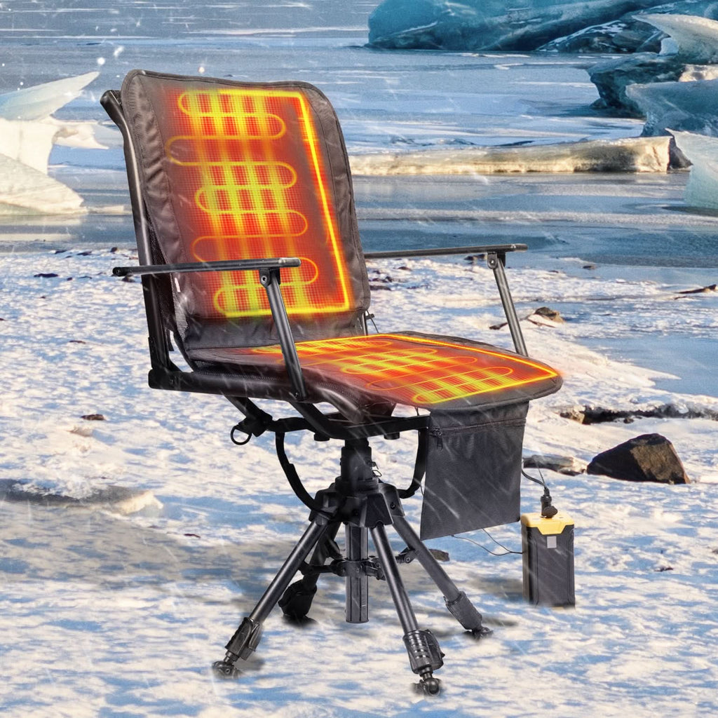 Heated Seat Cushion 3 Mode Adjustable Fast Heating Foldable Chair Pad for Indoor and Outdoor Use