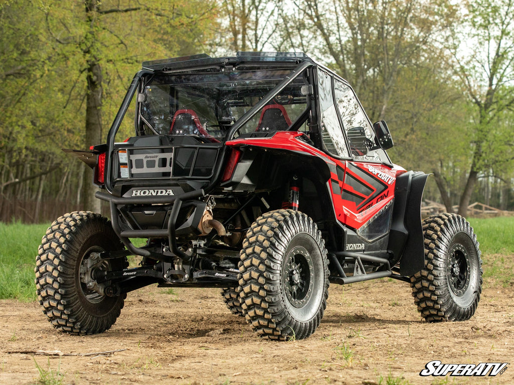 SuperATV bed enclosure cargo containment on Honda Talon