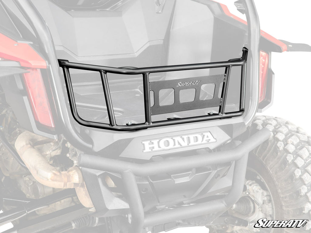 SuperATV Honda Talon 1000 bed enclosure installed rear view