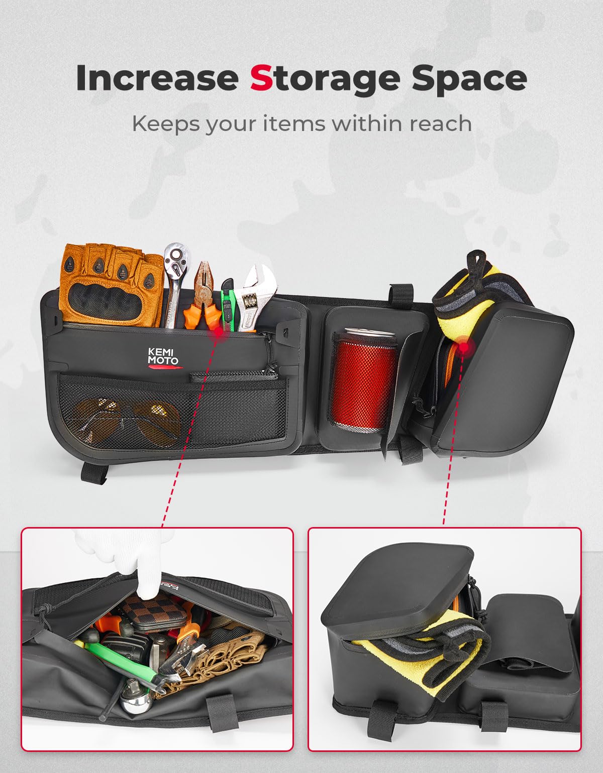 Updated Water-Repellent Door Bags for Can-Am Maverick X3 / MAX