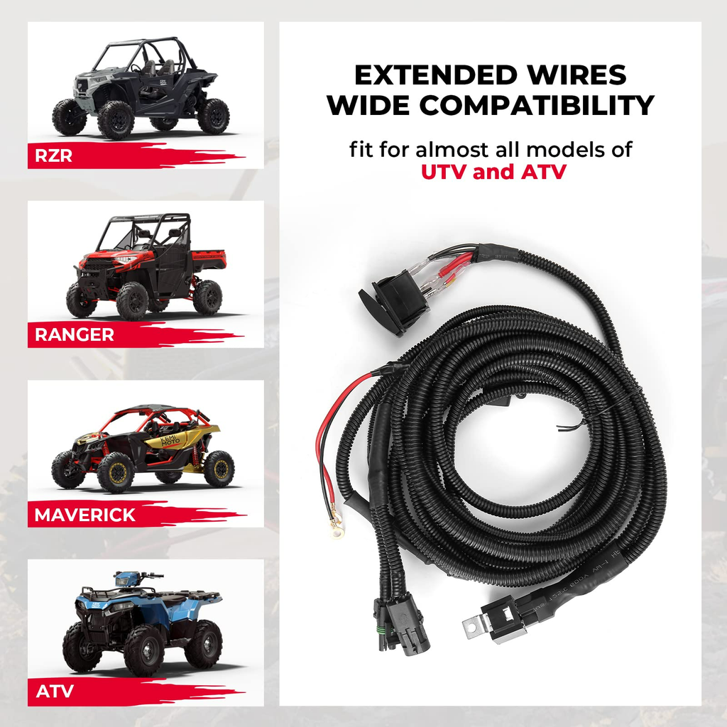 ATV/UTV Fan Override Switch Kit For Polaris, Can-Am