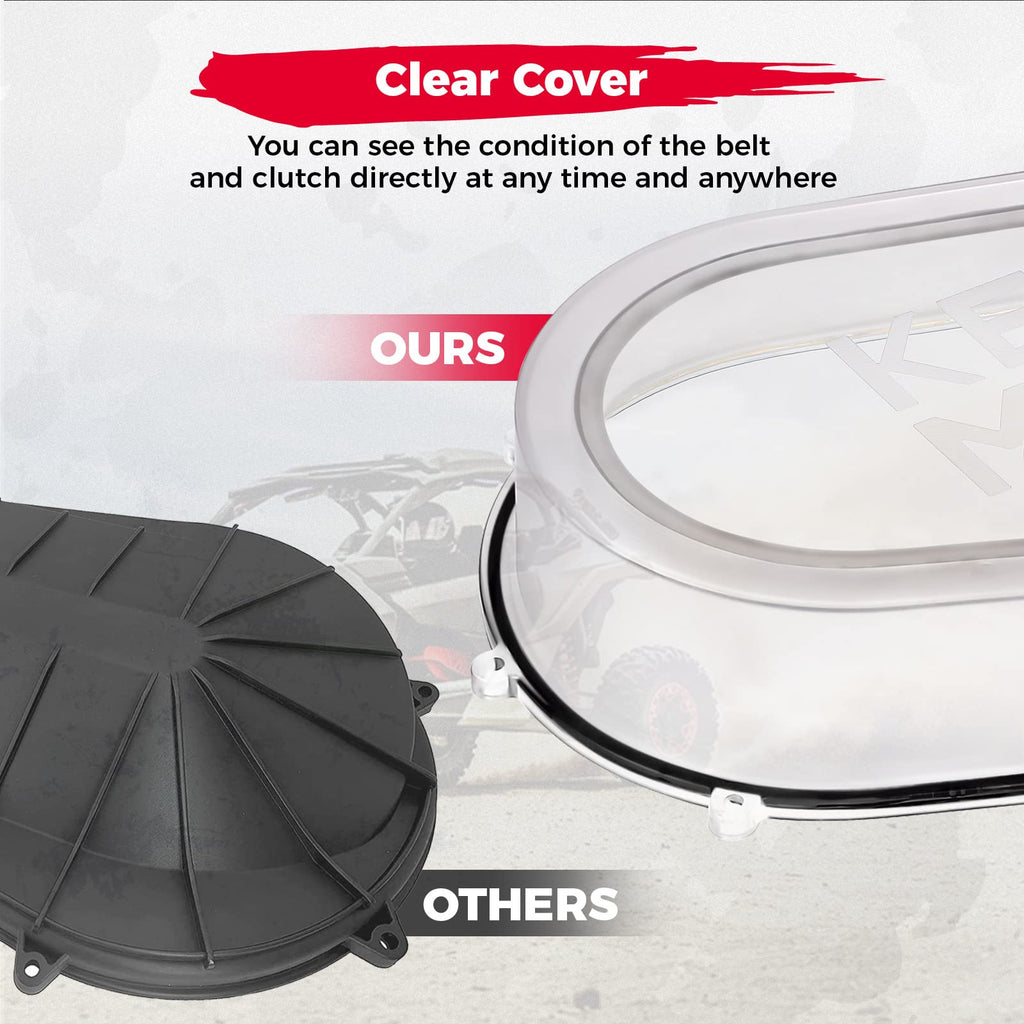 Outer Clutch Cover with RGB LED Strip Lights for Can-Am Maverick X3/MAX