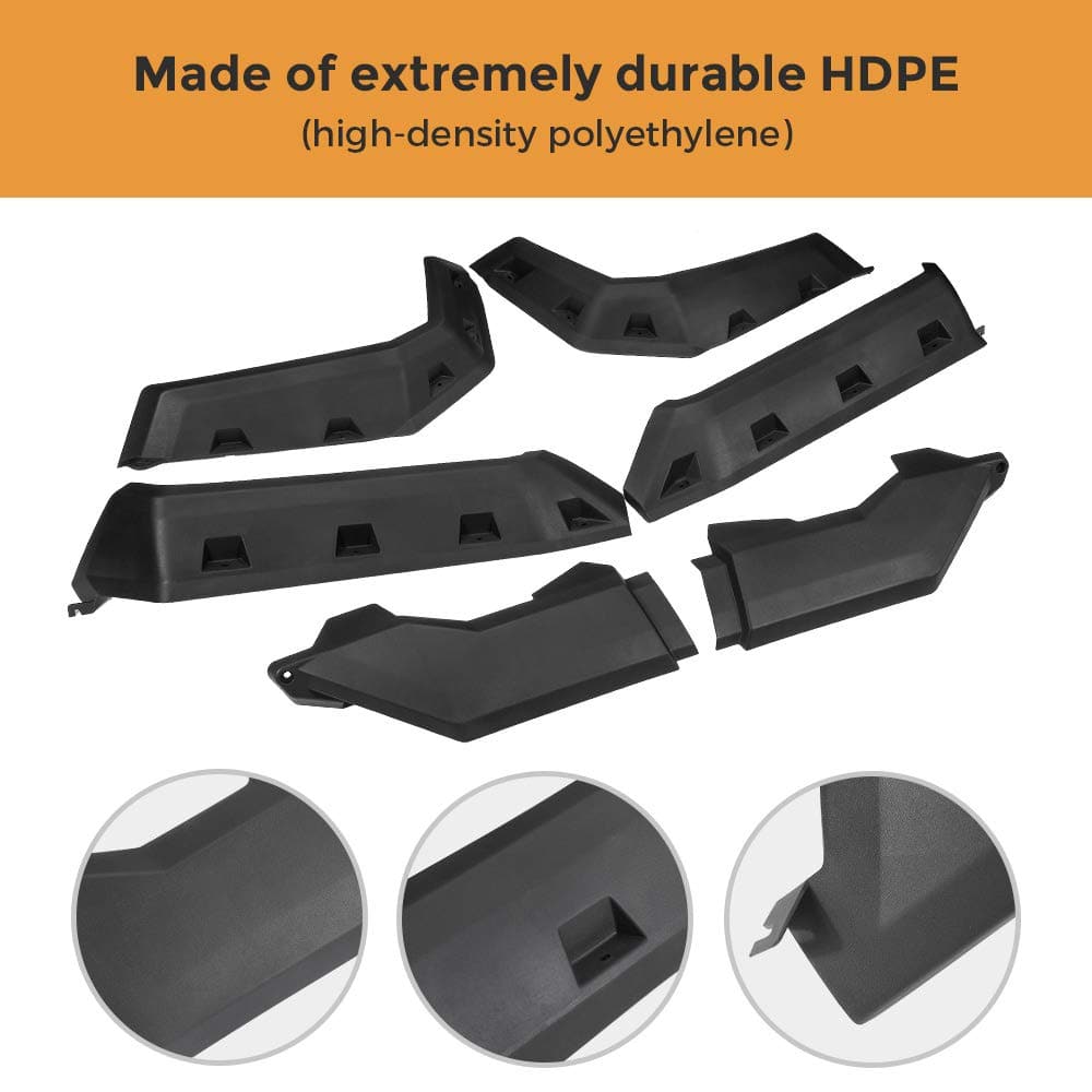 Front and Rear Extended Mud Guards For Can Am Defender